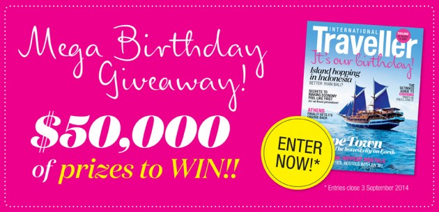 International Traveller birthday giveaway