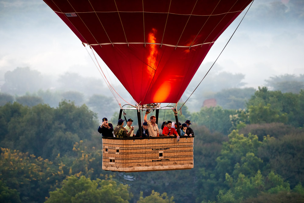 64. Go hot air ballooning over Bagan in Myanmar - International