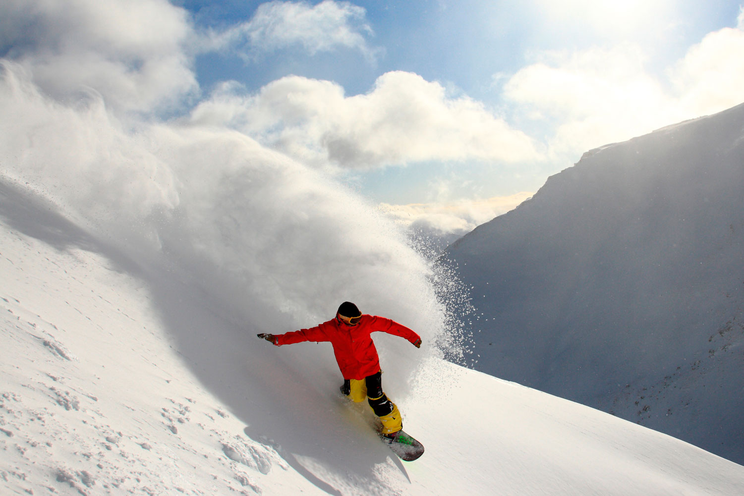 Skiing The Remarkables near Queenstown.