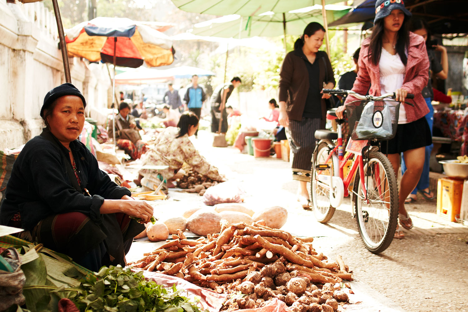 Phousi Market in Luang Prabang, Laos.