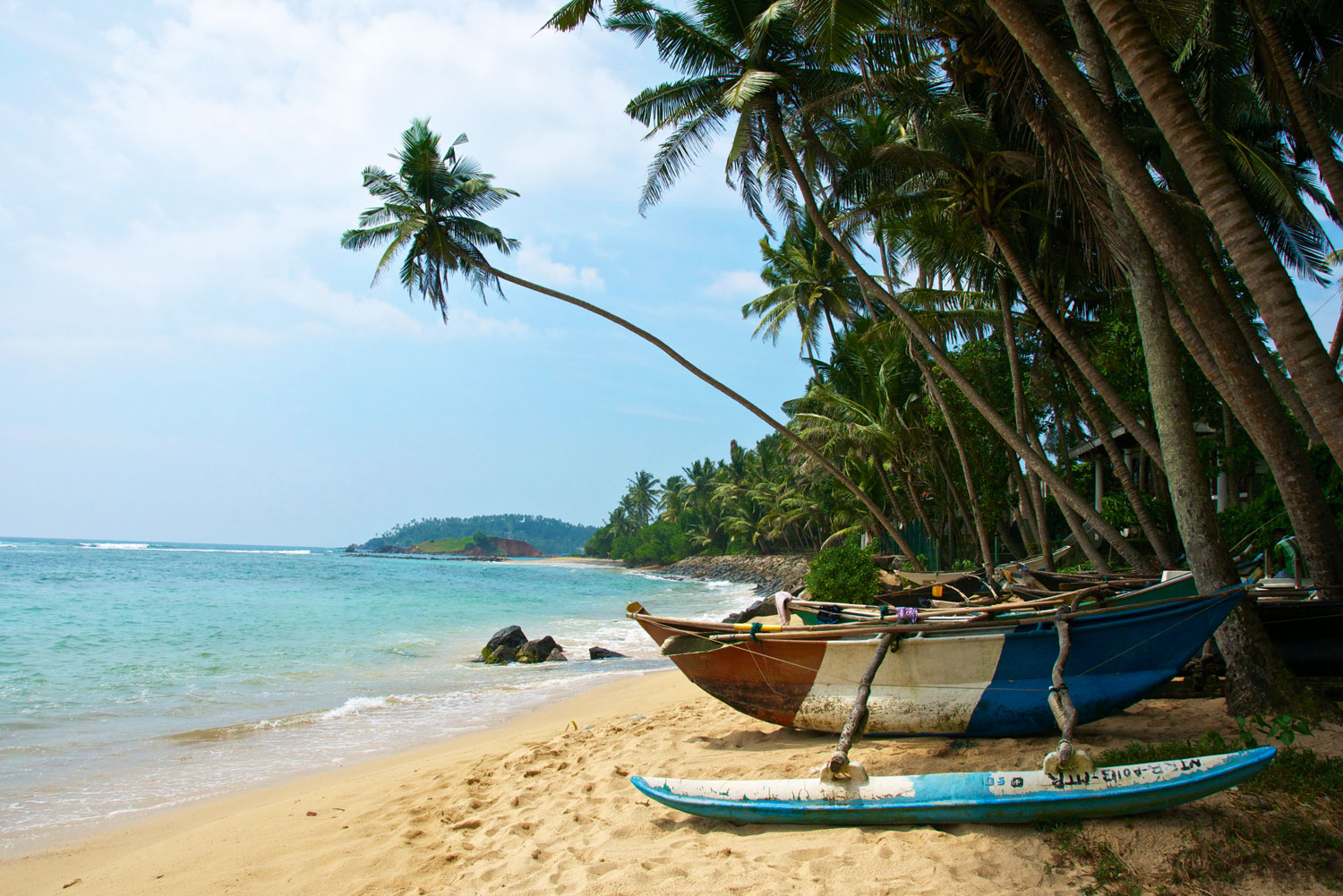 Windswept Mirissa Beach, Sri Lanka.