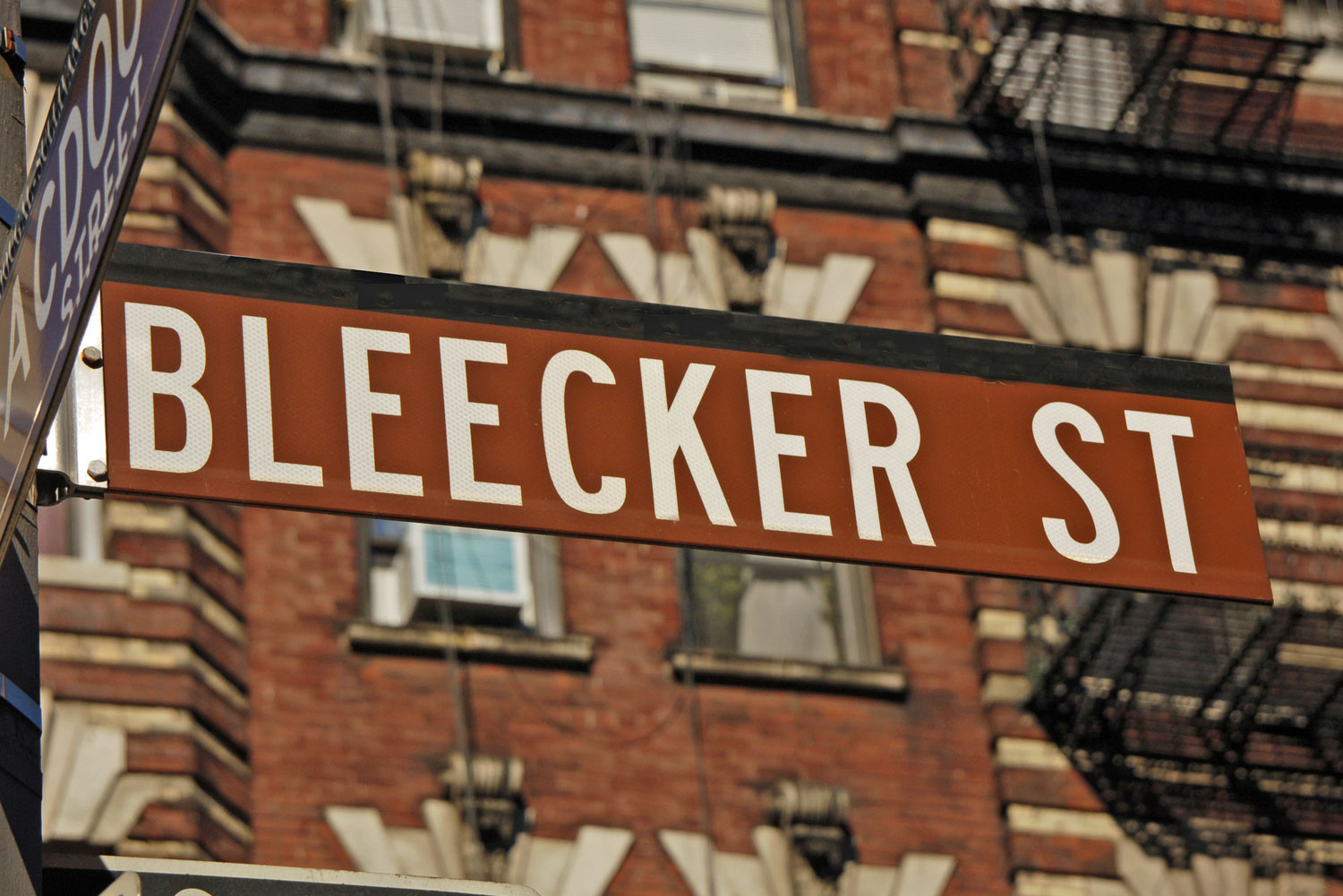 New York City's other great shopping strip, Bleecker Street.