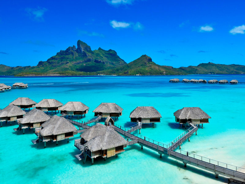 Four Seasons Bora Bora resort.