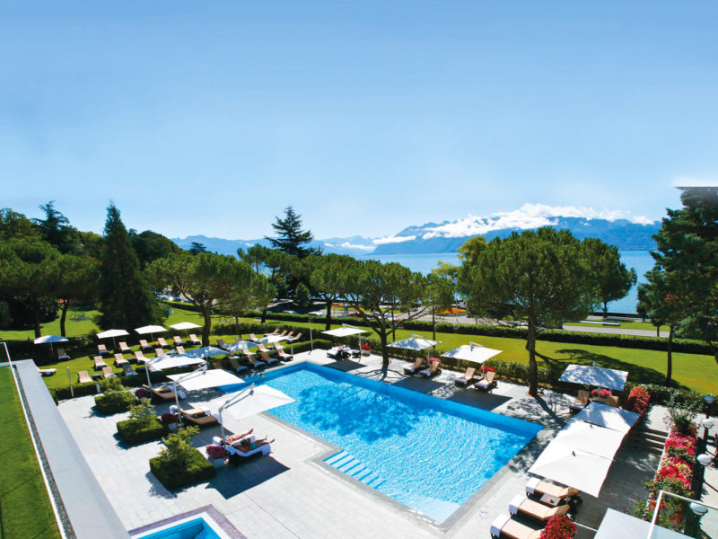 Beau-Rivage Palace in Lausanne, Switzerland.