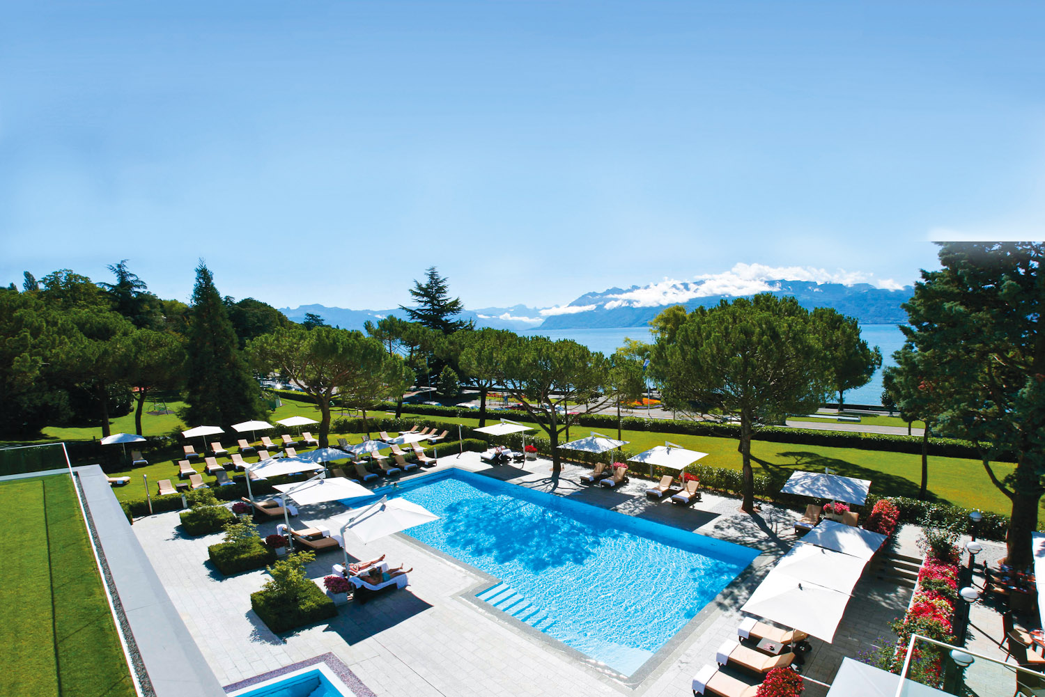 Beau-Rivage Palace in Lausanne, Switzerland.