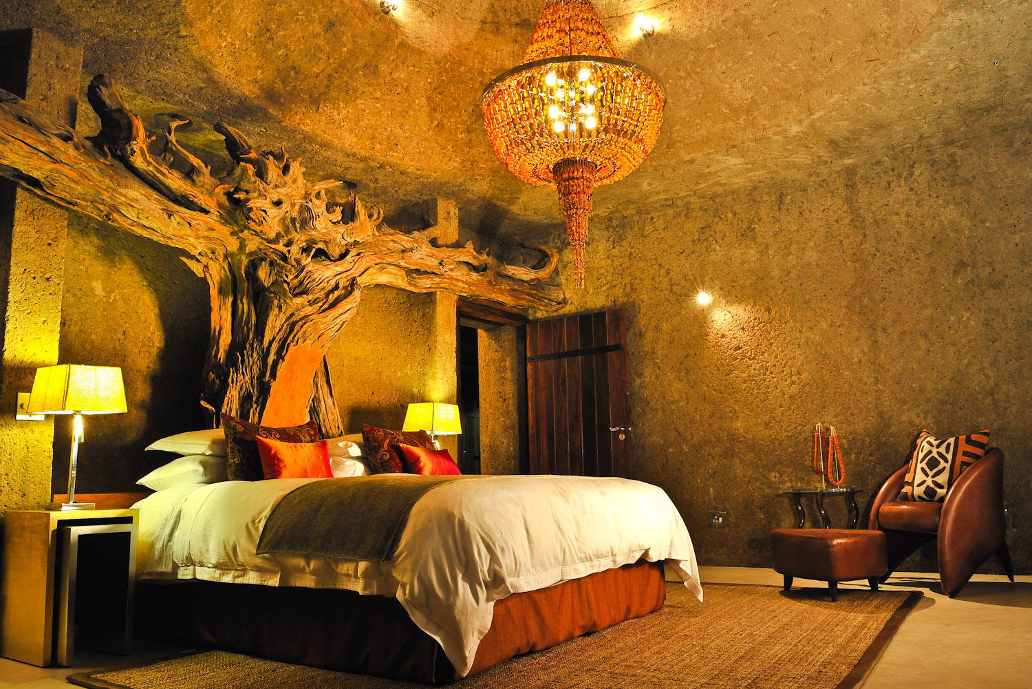 Earth Lodge at Sabi Sabi, South Africa.