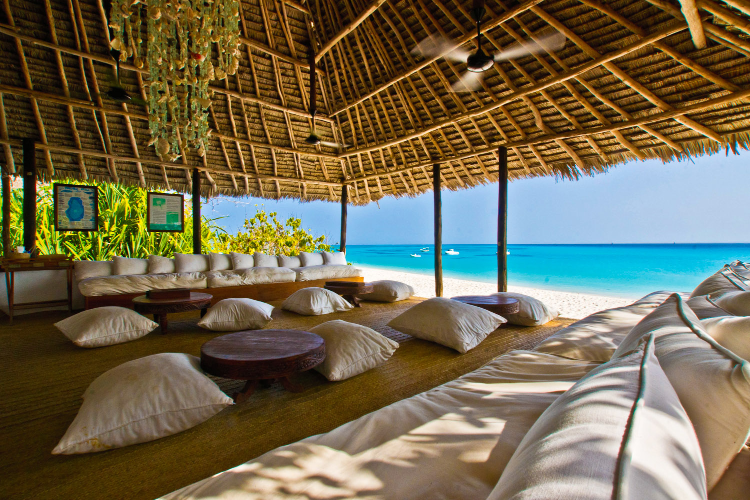 Mnemba Island Lodge in Zanzibar, Tanzania.