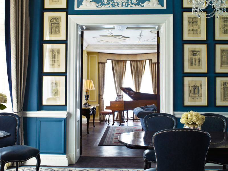 The Royal Suite's dining room at Claridge’s, London.