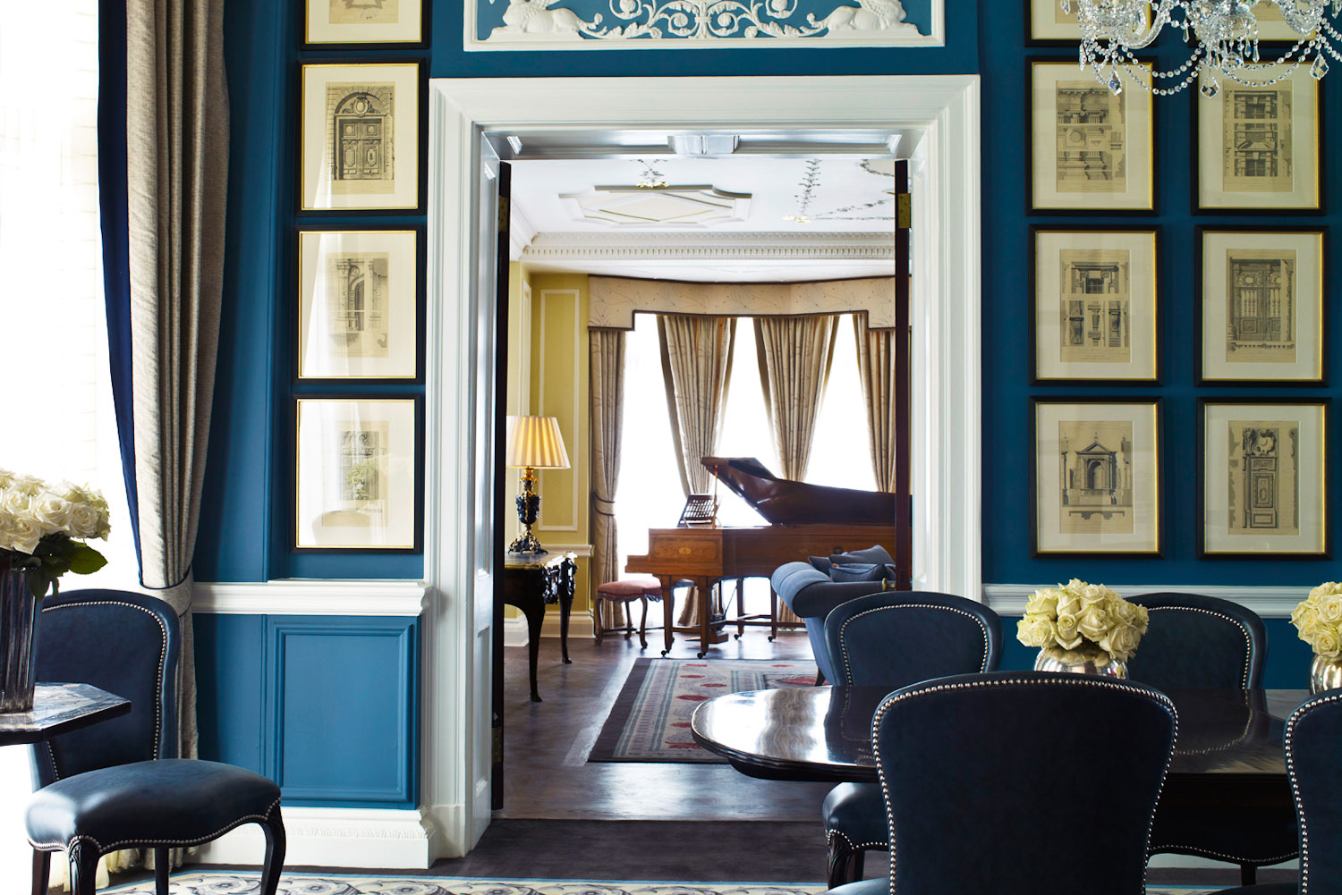 The Royal Suite's dining room at Claridge’s, London.