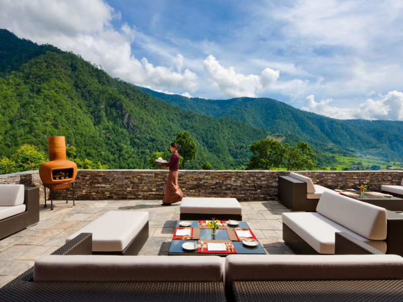 Uma by Como in Punakha Valley, Bhutan.