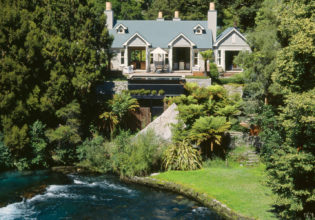 Huka Lodge in Taupo, New Zealand.