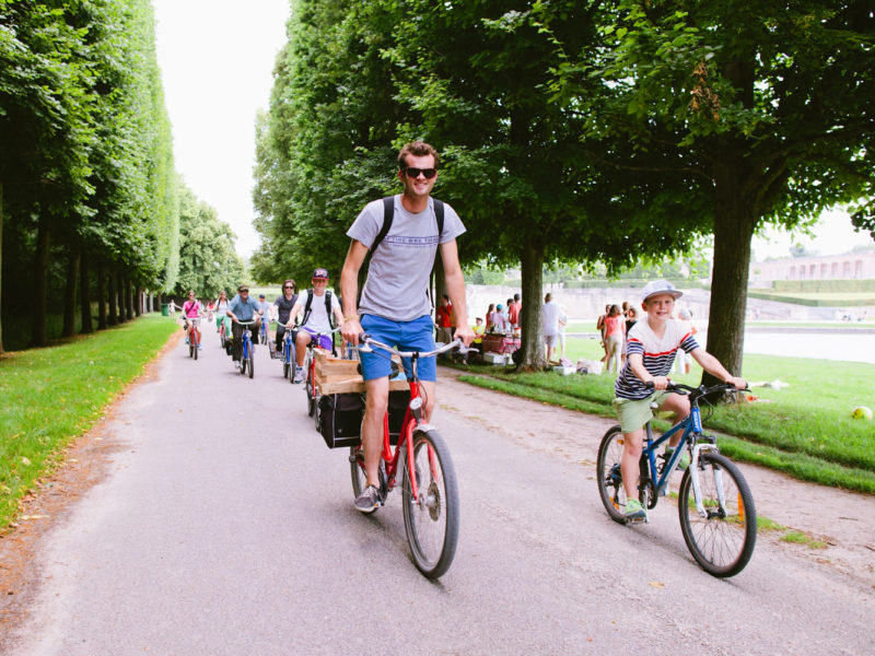 Cycling around the 2000-acres at Palace of Versailles.