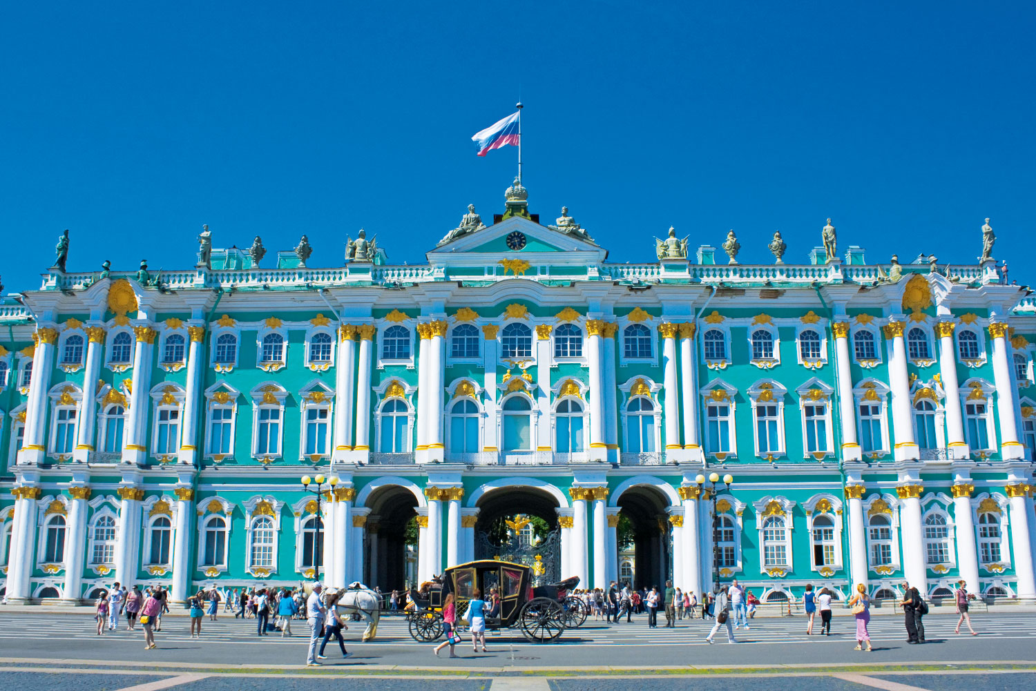 The Winter Palace: 1786 doors, 1945 windows, 1500 rooms and 117 staircases.