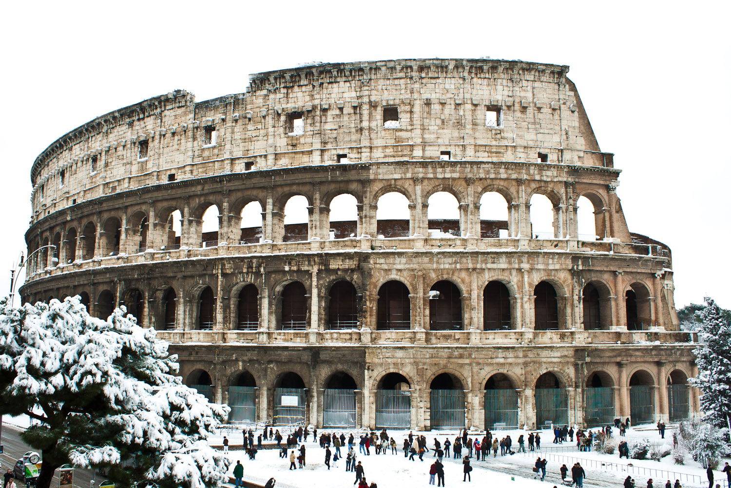 The Colosseum in Rome, Italy.