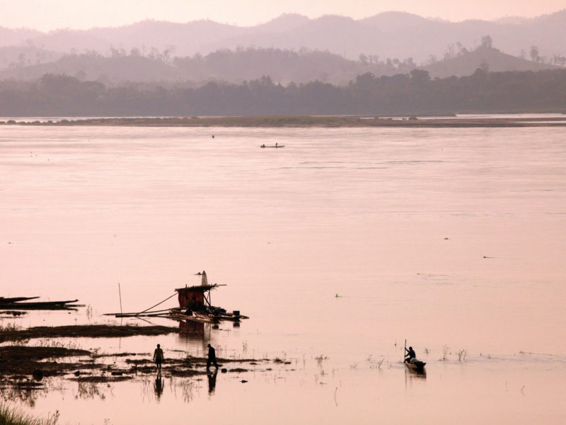 Mekong River in Soi Chai Khong, Thailand.