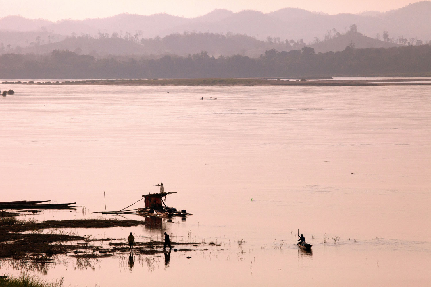 Mekong River in Soi Chai Khong, Thailand.