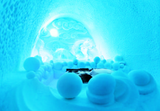 The Dragon Residence at Sweden's Icehotel.