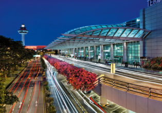 Busy terminal 2 at Singapore's Changi International Airport.