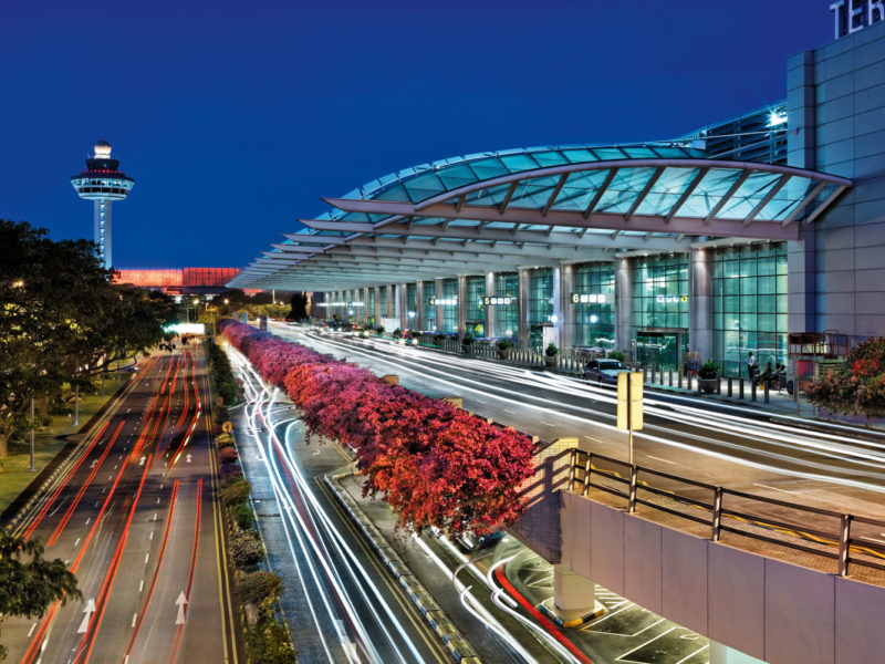 Busy terminal 2 at Singapore's Changi International Airport.