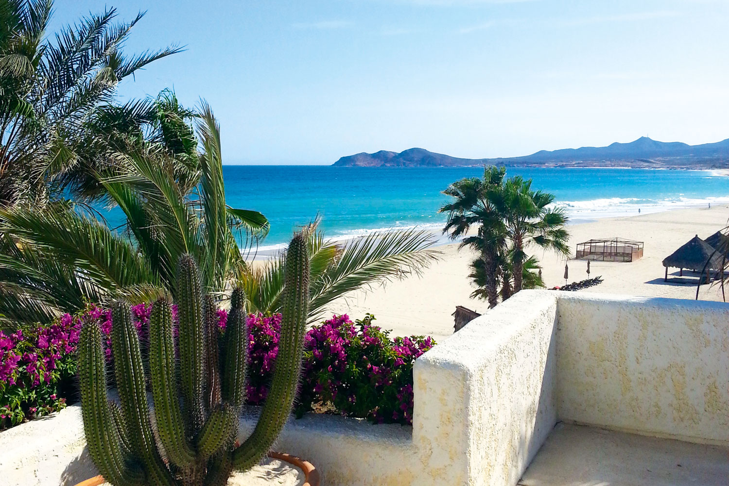 Overlooking the beach at Las Ventanas al Paraiso resort in Baja California Sur, Mexico.