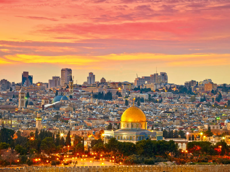 Jerusalem's Old City skyline, Israel.