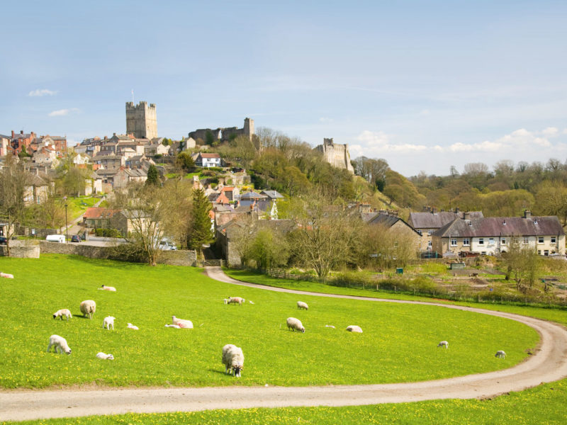 The atmospheric cheese-producing town of Richmond in Swaledale, England