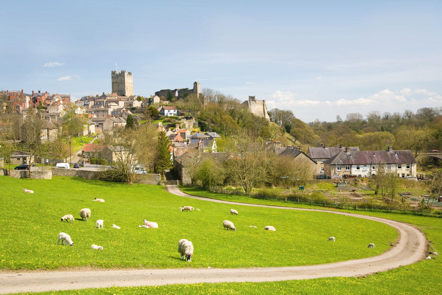 The atmospheric cheese-producing town of Richmond in Swaledale, England