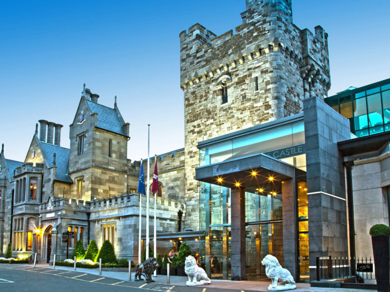 Clontarf Castle Hotel combines an 800-year-old facade with contemporary design.