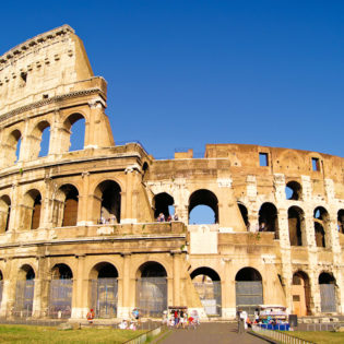 The home of Roman gladiators, The Colosseum.