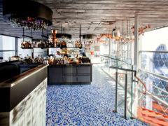 Duck and Waffle restaurant, London.