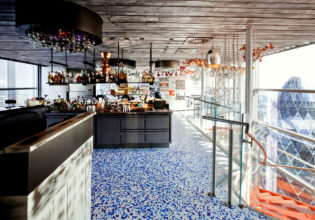 Duck and Waffle restaurant, London.
