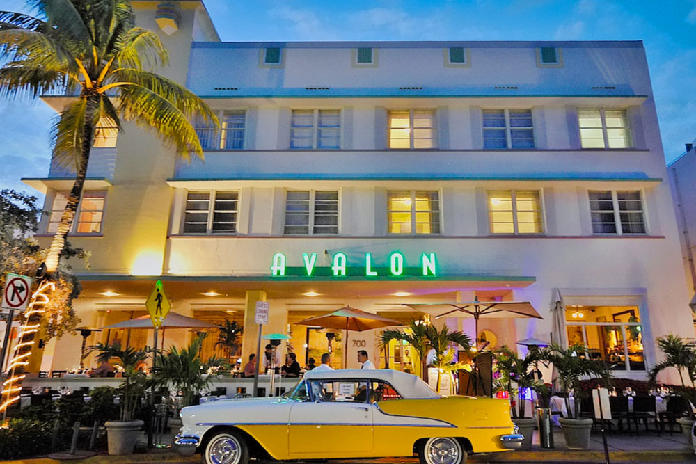 Avalon Hotel in Beverly Hills, USA.