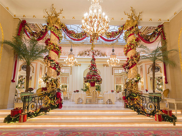 The Ritz lobby Christmas decoration