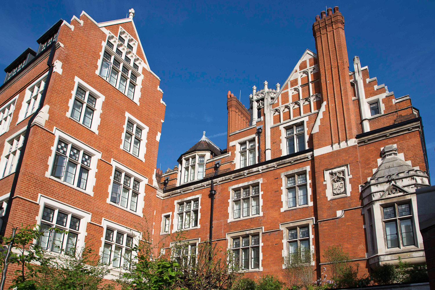 The exterior of the famed restaurant and hotel, Chiltern Firehouse in London.