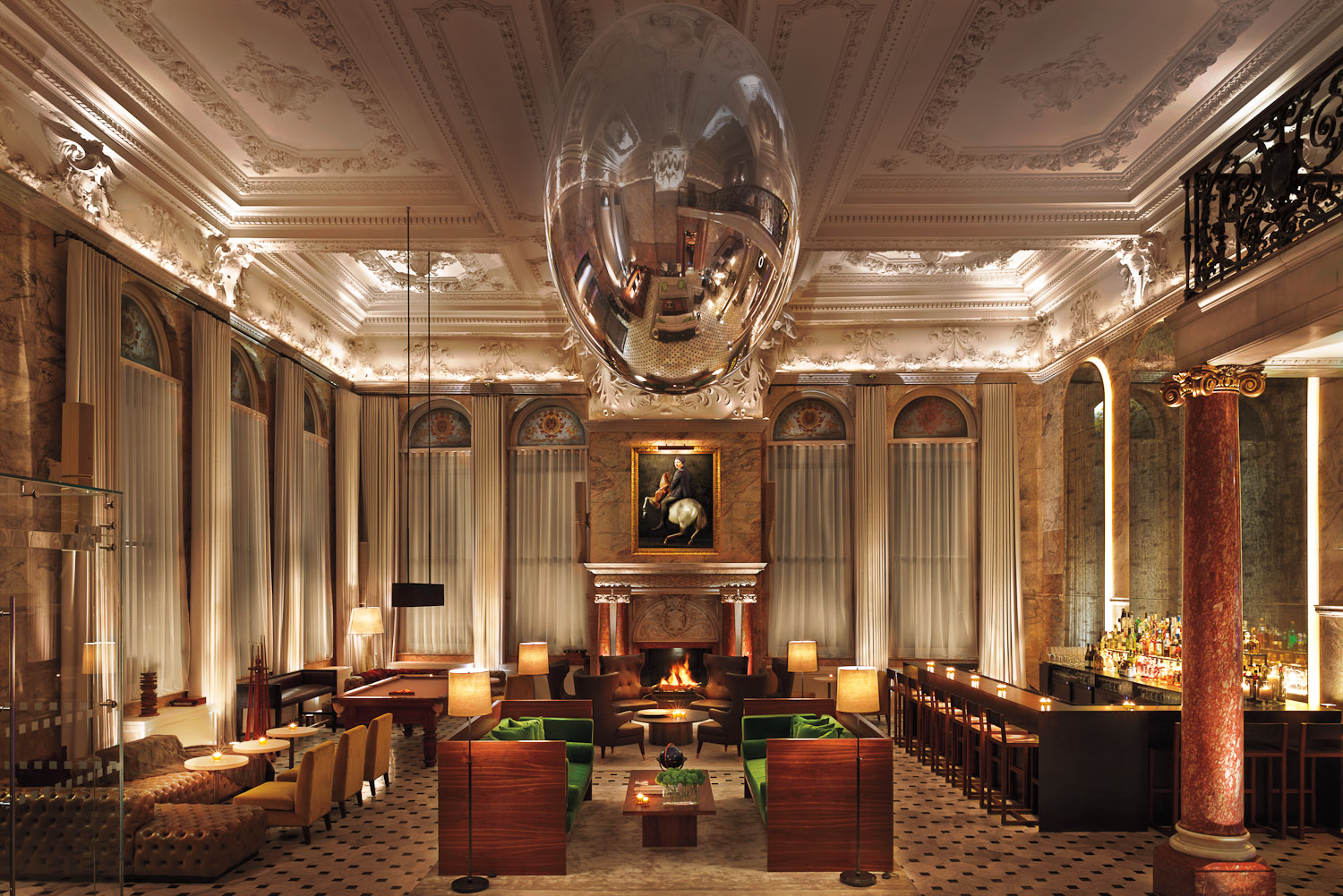 Inside the lavish London Edition hotel on Oxford Street, with Soho nightlife on the doorstep.