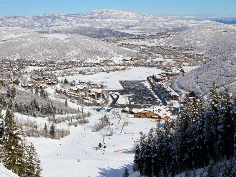 Deer Valley Resort's Snow Park Base Area.