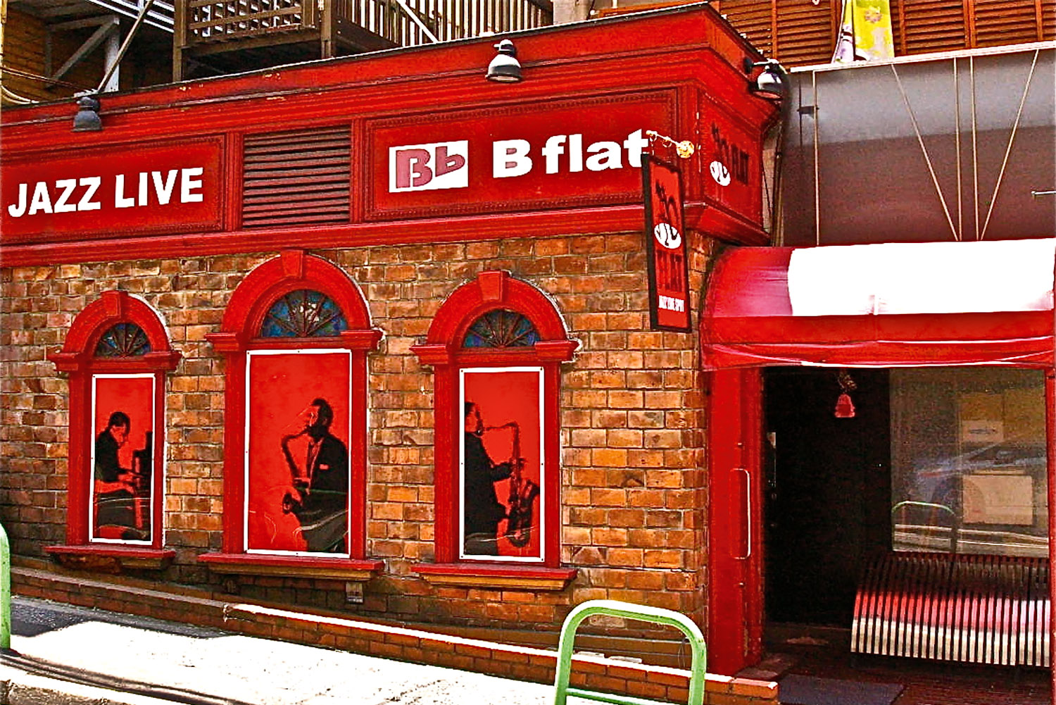 The exterior of Tokyo's B Flat Jazz Club