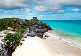 Tulum beach, Mexico.