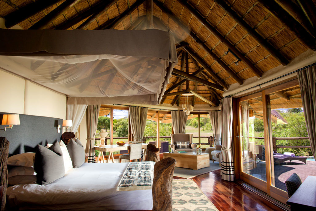 Inside the River Room at Ulusaba. Better still, rates are all inclusive with no hidden extras – you can even go behind the bar and help yourself to anything that you want, at any time.