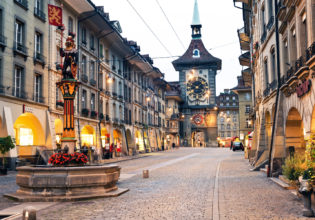 The famous clocktower of Bern, Switzerland.