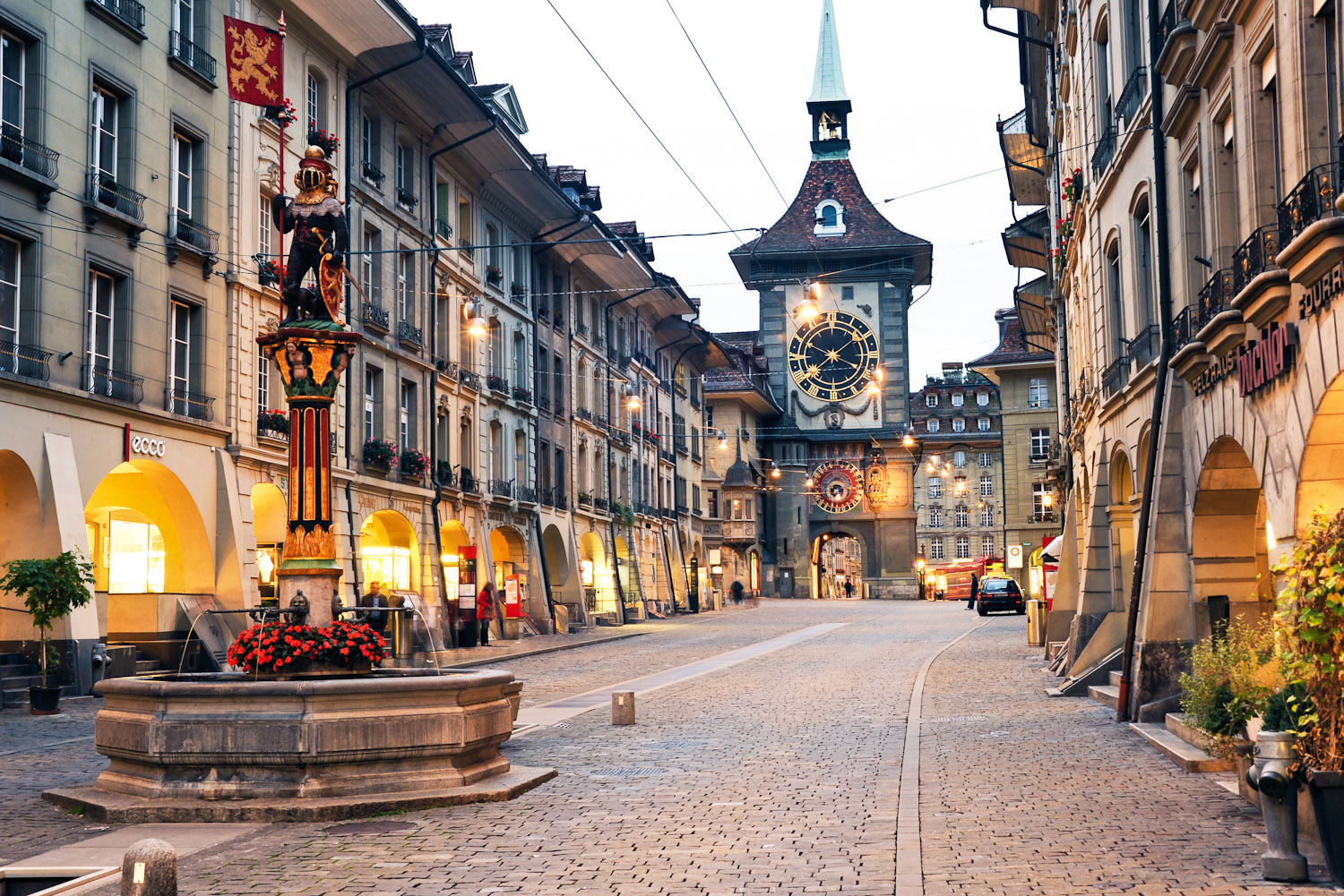 The famous clocktower of Bern, Switzerland.