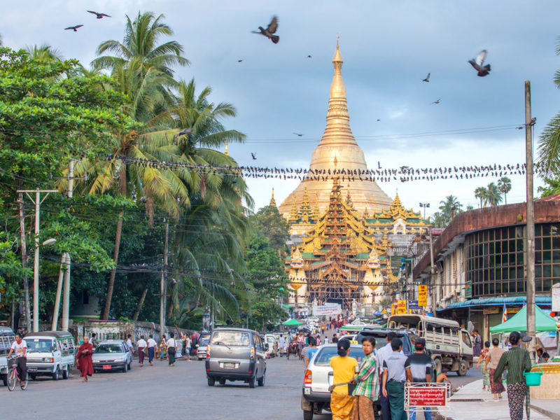 Yangon in Myanmar.