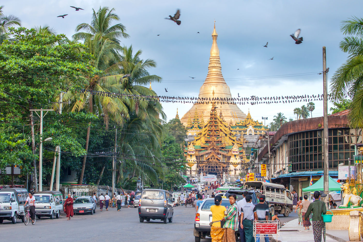 Yangon in Myanmar.