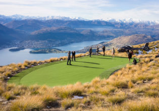Over The Top Helicopter's golfing experience, near Queenstown, New Zealand.