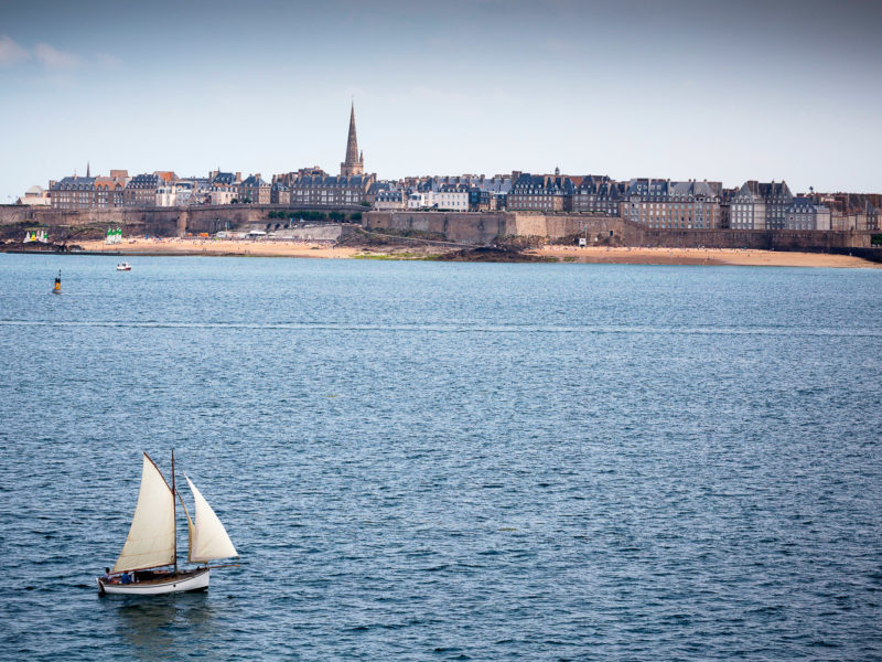 The formidable buttresses of Saint Malo.