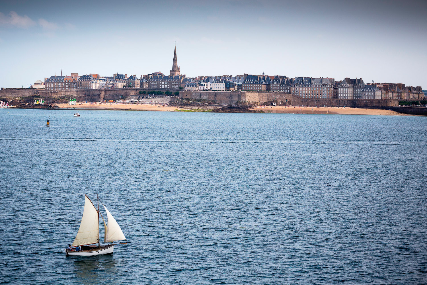 The formidable buttresses of Saint Malo.