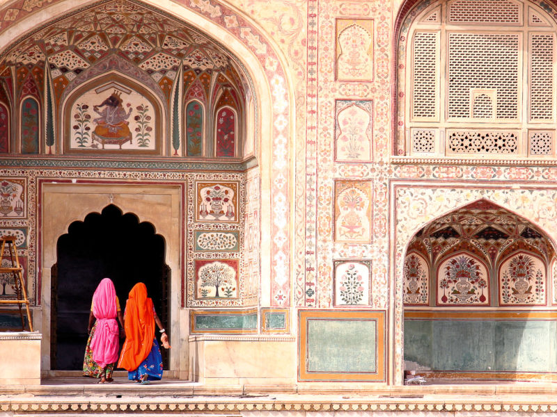 The magnificent Amber Fort, near Jaipur.