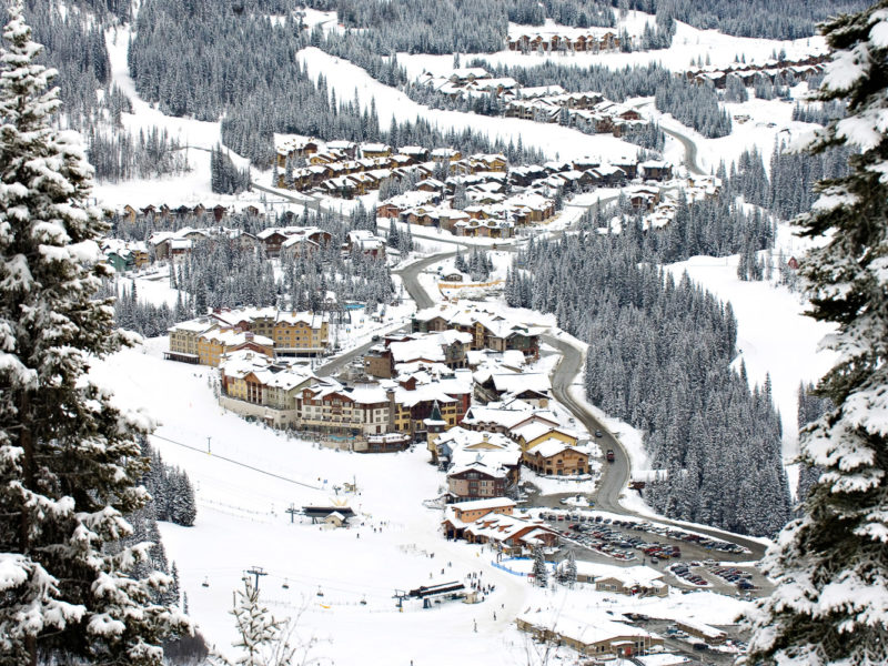 Sun Peaks ski resort, Canada.