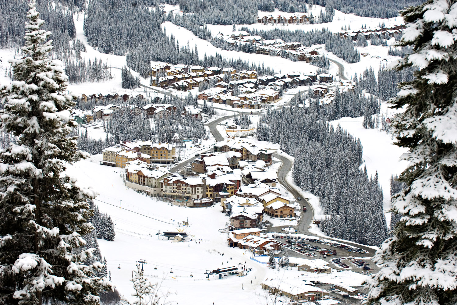 Sun Peaks ski resort, Canada.