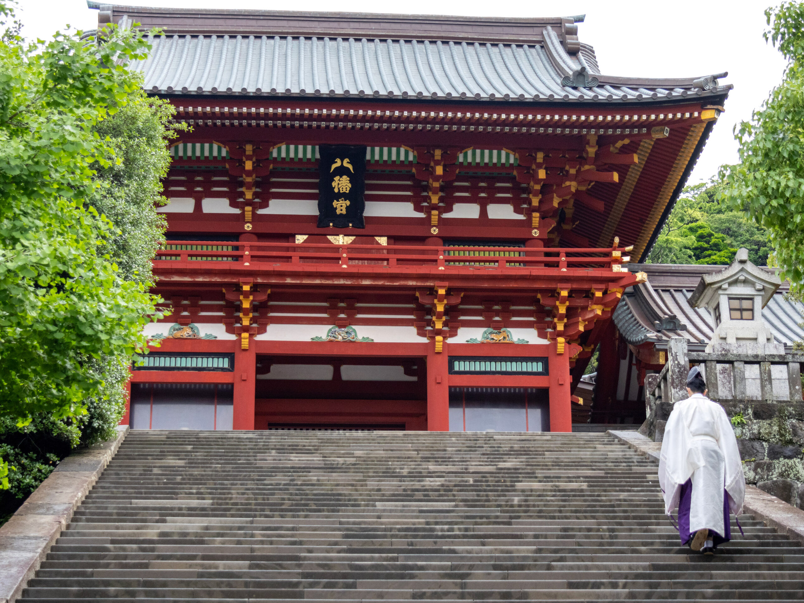 Tsurugaoka Hachimangu Shrine in Kamakura, Japan